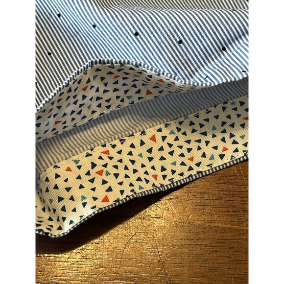 DENIM & FLOWER RICKY SINGH  Mens Shirt Large Blue Short Sleeve Button Slim Fit - Picture 11 of 15